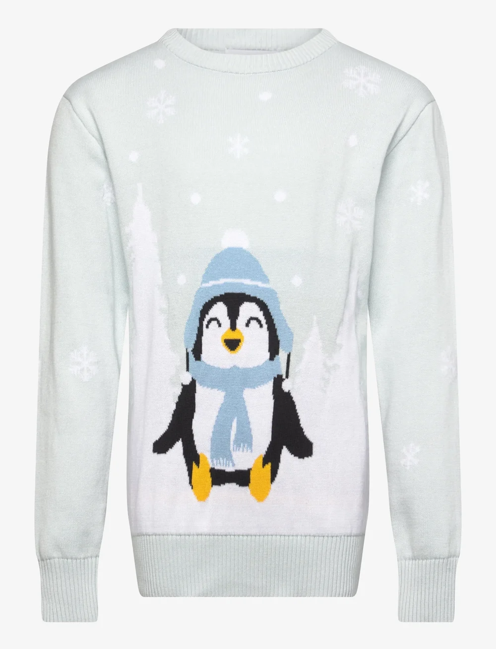 Christmas Sweats - The Cute Pinguin sweater - stickade tröjor - ice melt - 0