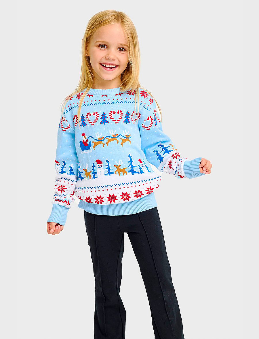 Happy Seasons - Christmas wonderland christmas sweaters - kids - pullover - blue bell - 0