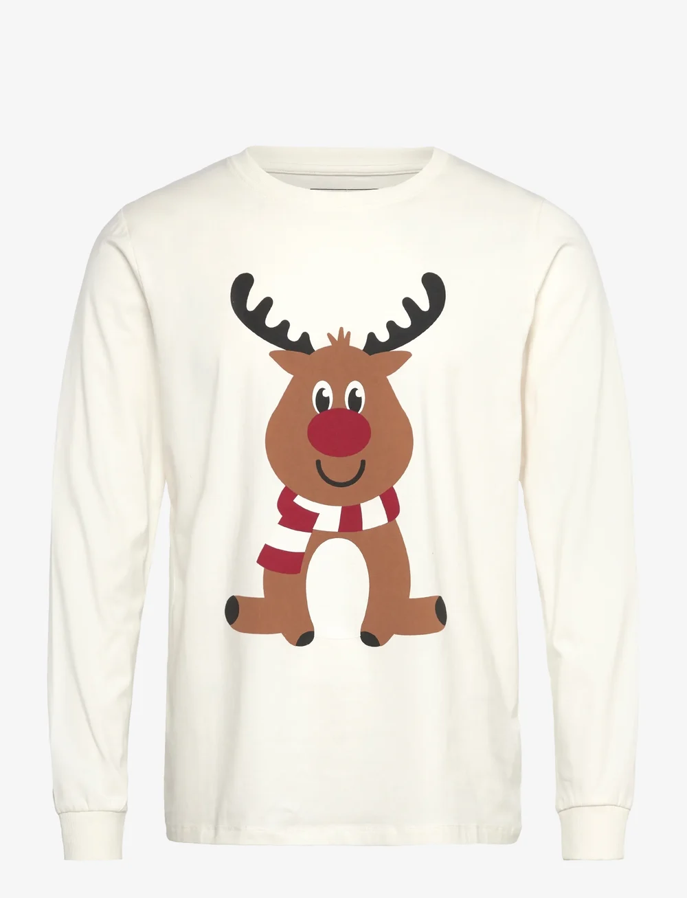 Happy Seasons - The reindeer pyjamas top - weihnachtspullover - marshmallow - 0