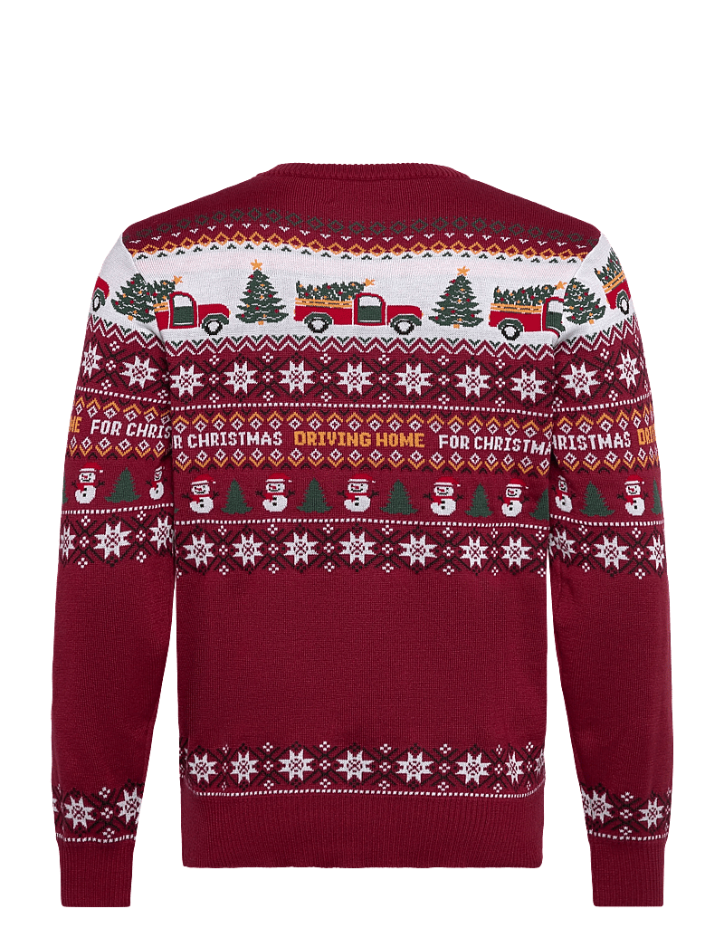 Happy Seasons - Driving home for Christmas - rundhalsad - biking red - 1