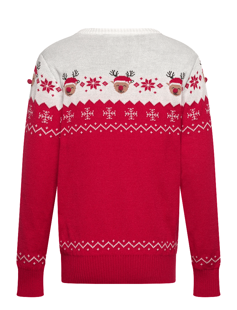 Happy Seasons - The adorable Christmas sweater kids - stickade tröjor - chinese red - 1