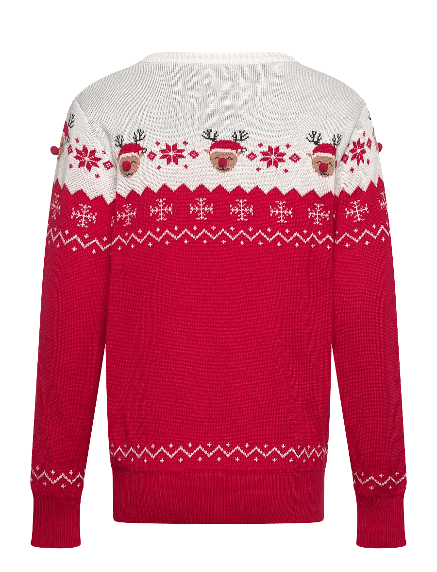 Happy Seasons - The adorable Christmas sweater kids - pullover - chinese red - 2