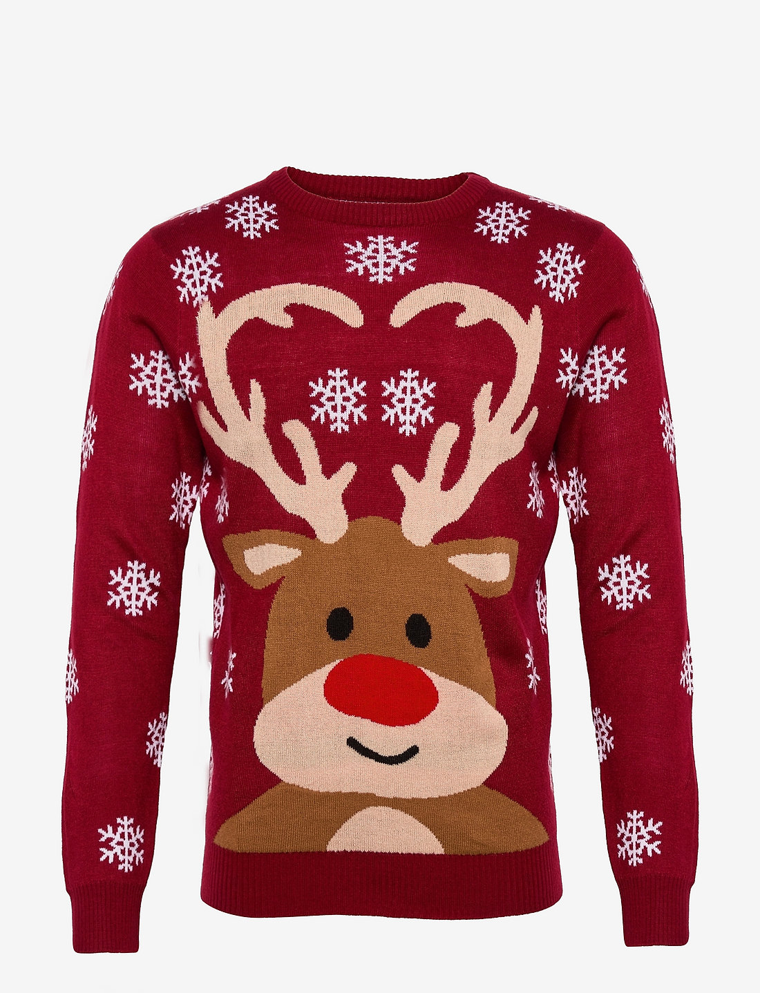 Christmas Sweats The Red Nosed Reindeer Christmas Jumper Knitted