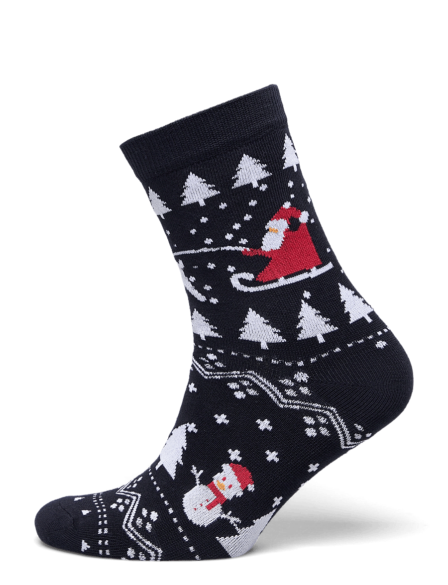 Happy Seasons - The Stylish Christmas Sock - crew socks - navy - 0