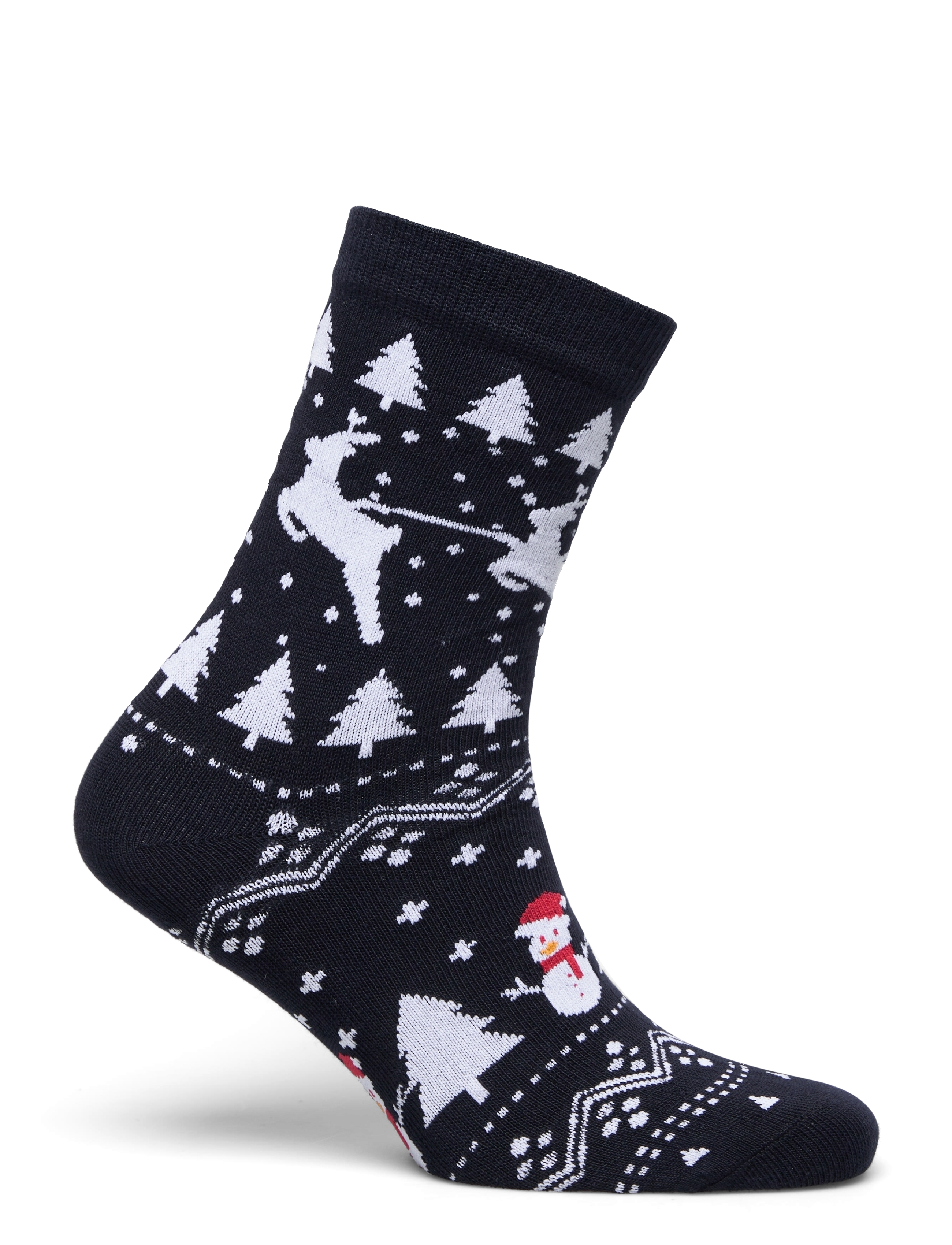 Happy Seasons - The Stylish Christmas Sock - crew socks - navy - 1