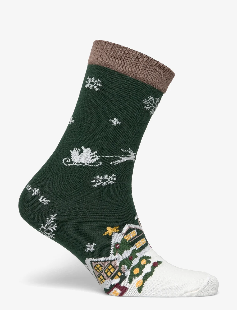 Happy Seasons - Santa Claus Is Coming To Town Socks Navy - jultröjor - blue - 1