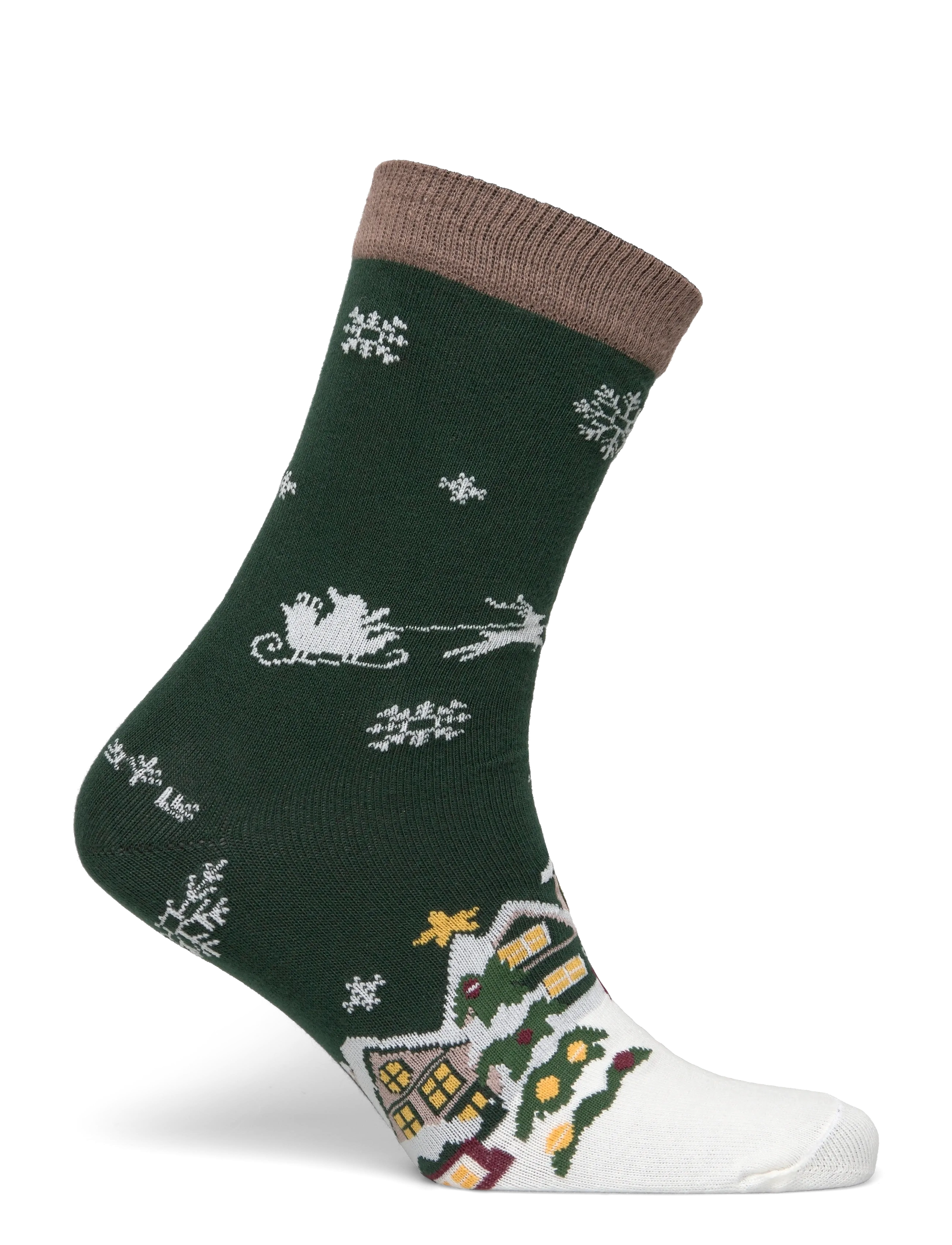 Happy Seasons - Santa Claus Is Coming To Town Socks Navy - grey - 1