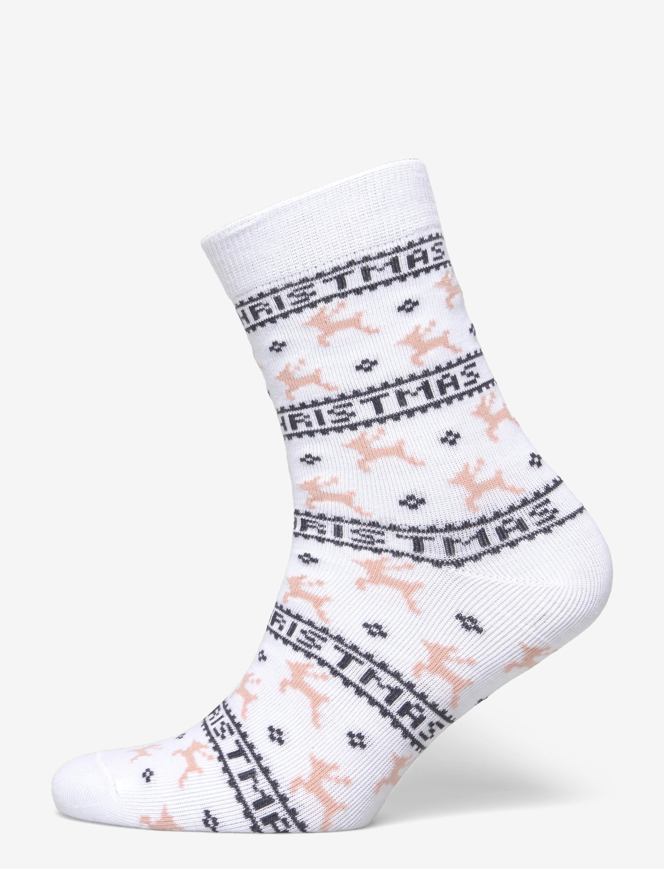 Happy Seasons - The Elegant Socks Creme - jõulukampsunid - white - 0