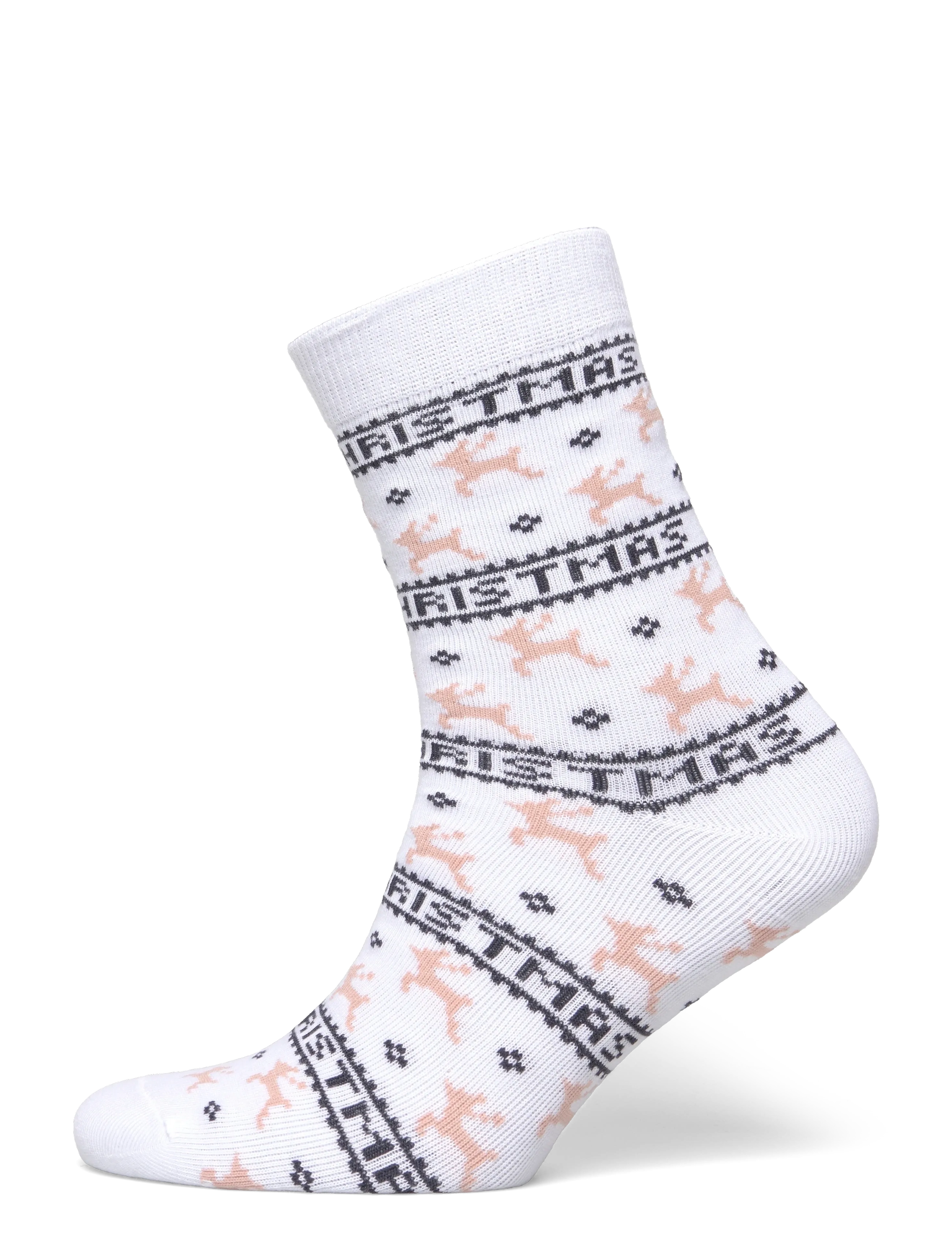 Happy Seasons The Elegant Christmas Sock - Happy Seasons - WHITE / white