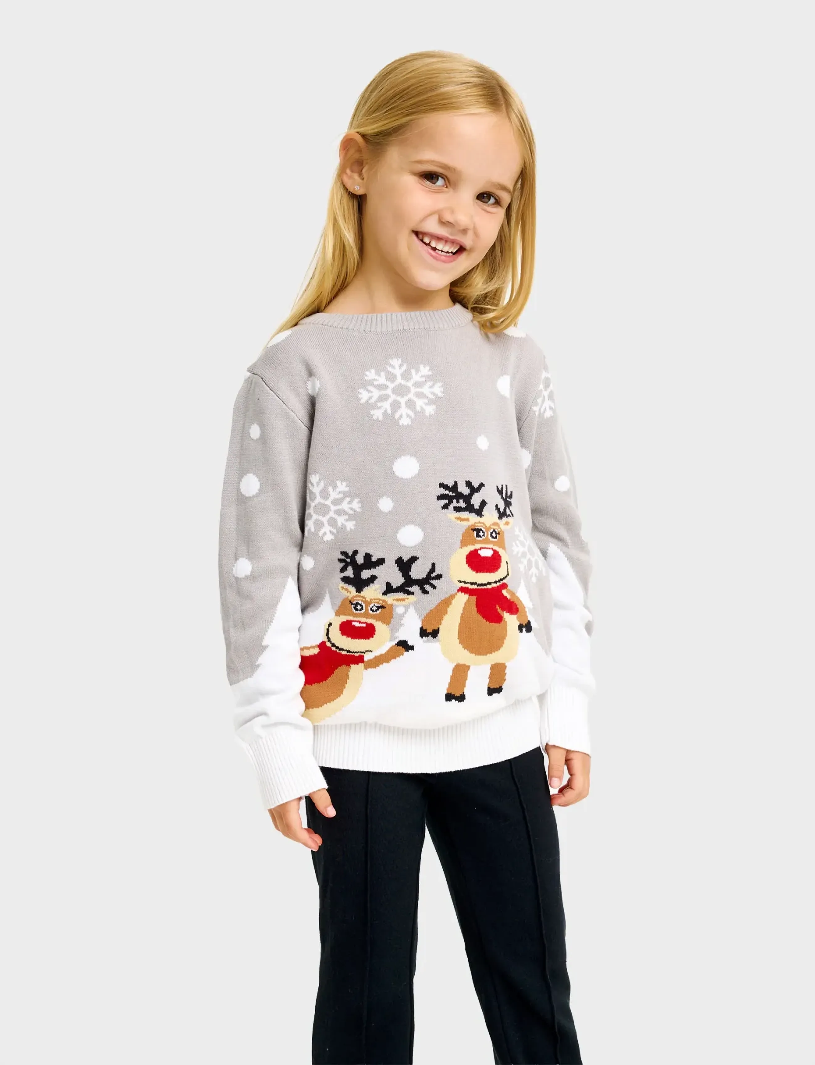 Happy Seasons - The Cute Christmas Jumper - jumpers - grey - 2