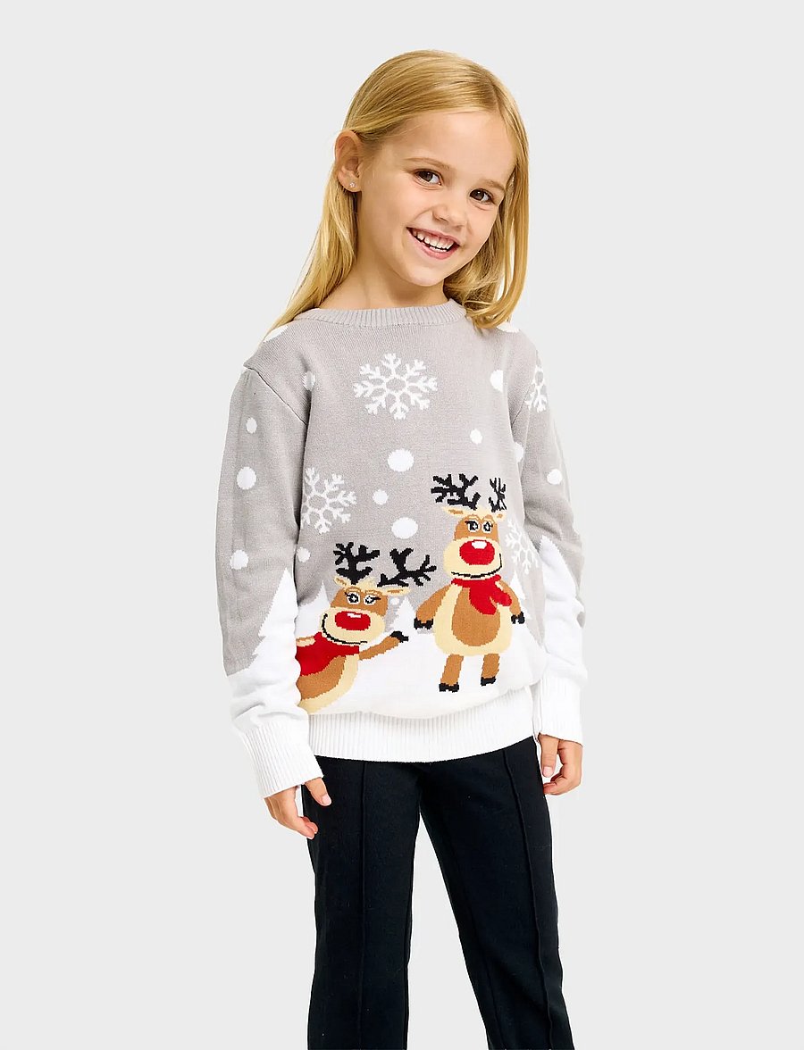Happy Seasons - The Cute Christmas Jumper - jumpers - grey - 2