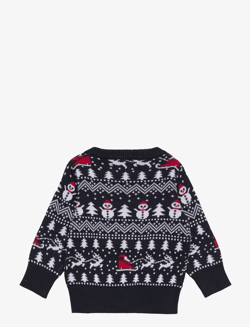 Happy Seasons - The Stylish Christmas Jumper Navy - stickade tröjor - navy - 1
