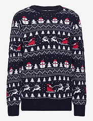 Christmas Sweats - The Stylish Christmas Jumper Navy - gensere - navy/blue - 0