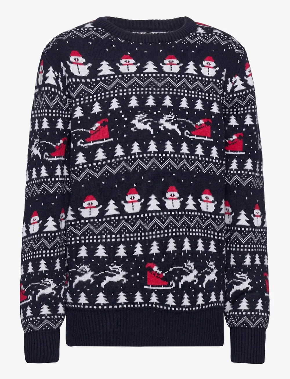 Happy Seasons - The Stylish Christmas Jumper Navy - stickade tröjor - navy/blue - 1