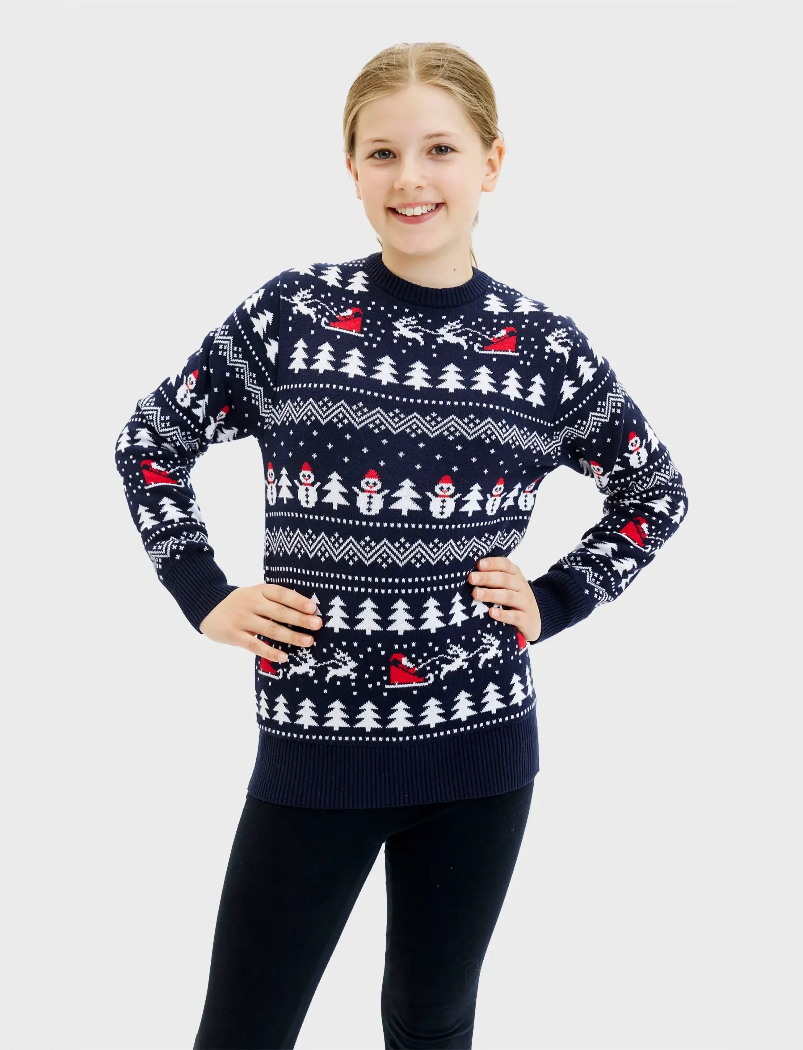 Happy Seasons - The Stylish Christmas Jumper Navy - pullover - navy/blue - 4