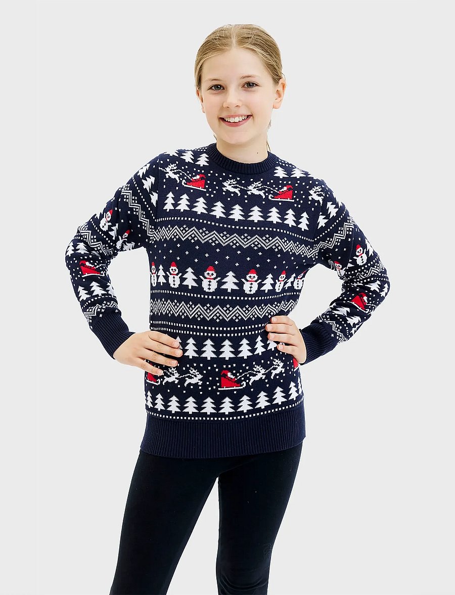 Happy Seasons - The Stylish Christmas Jumper Navy - pullover - navy/blue - 4