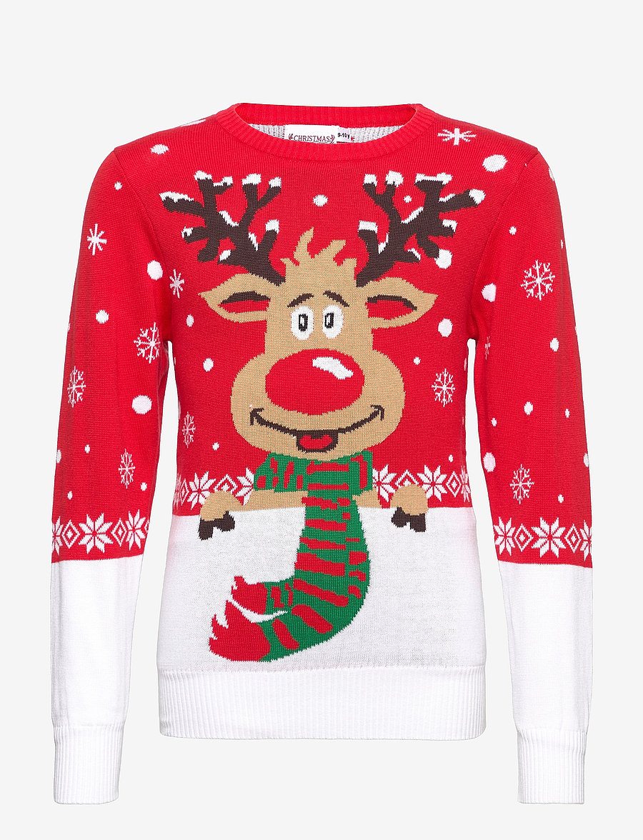Happy Seasons - Rudolphs sweater - pullover - red - 1
