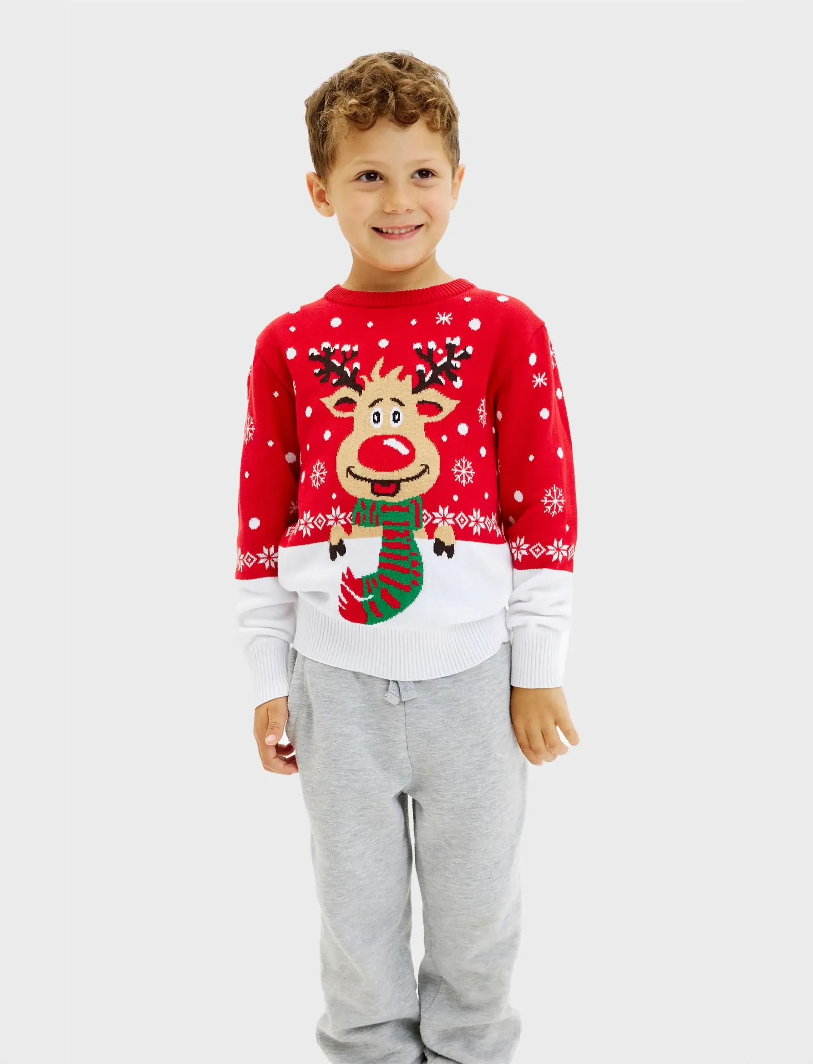 Happy Seasons - Rudolph's Christmas Jumper - autumn clothing - red - 3