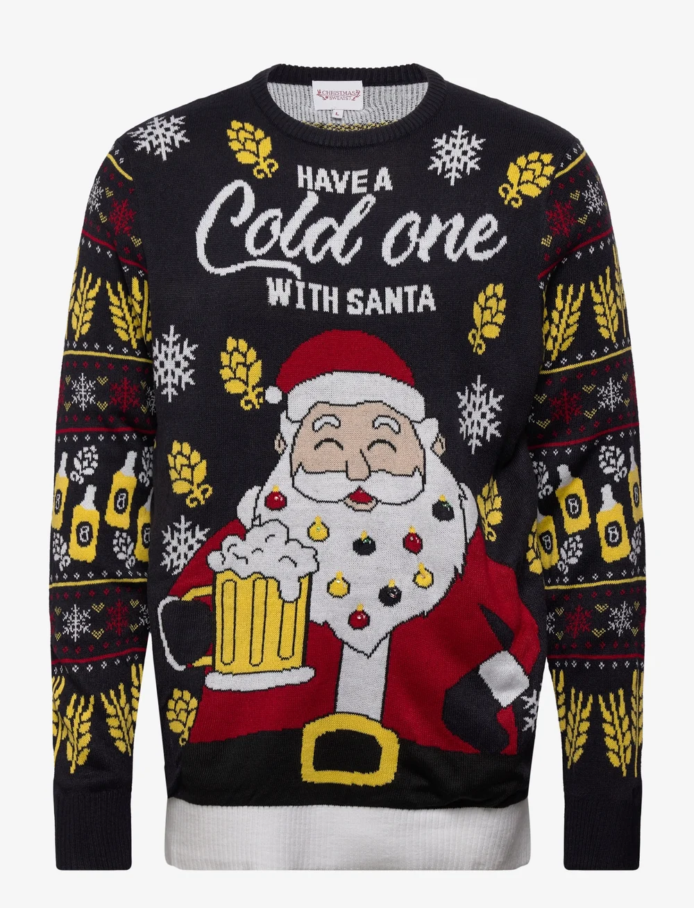Christmas Sweats - Have a Cold One With Santa Christmas Jumper - rundhals - blue - 0