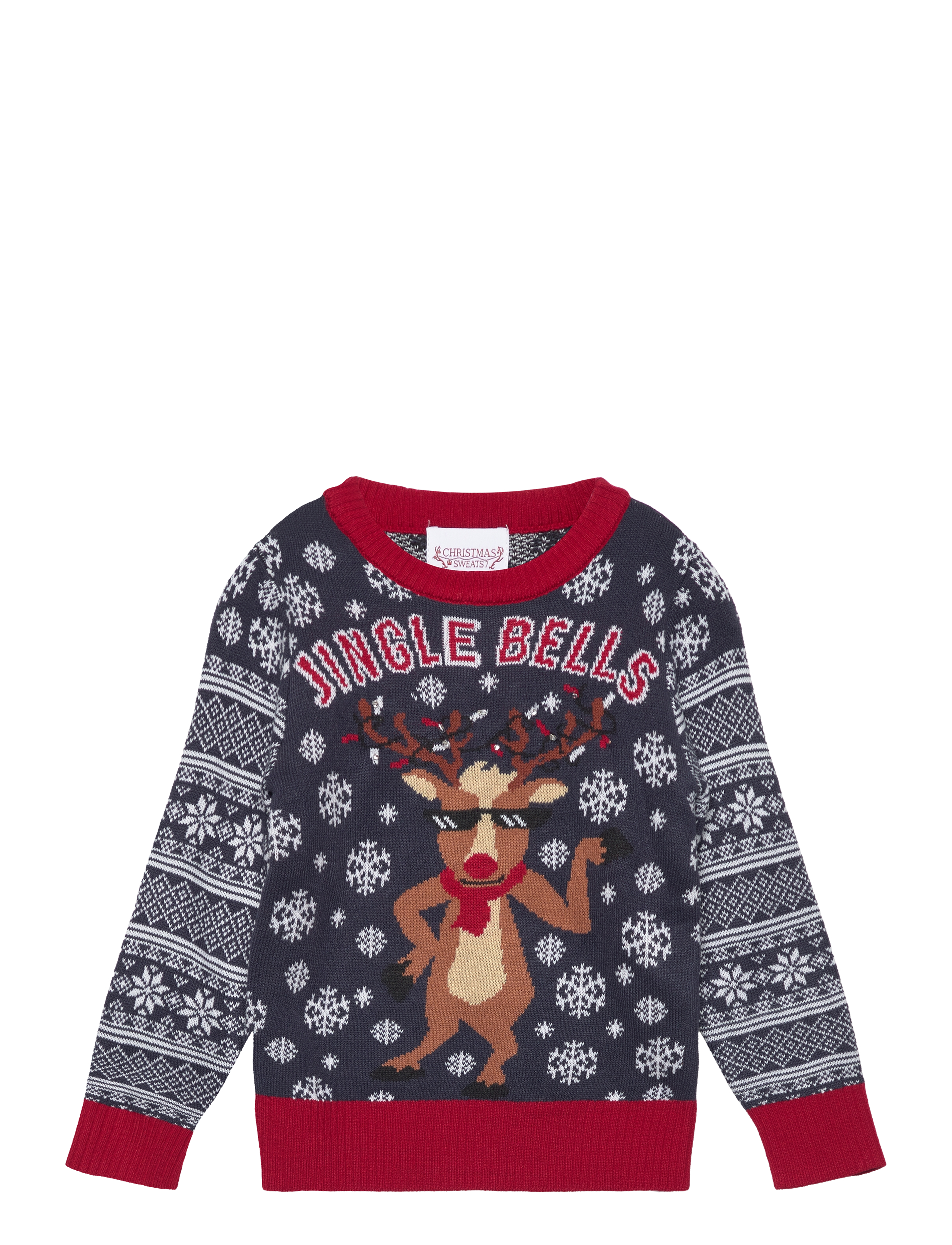 Happy Seasons Jingle bells Christmas sweater kids - Strickmode - NAVY / multi