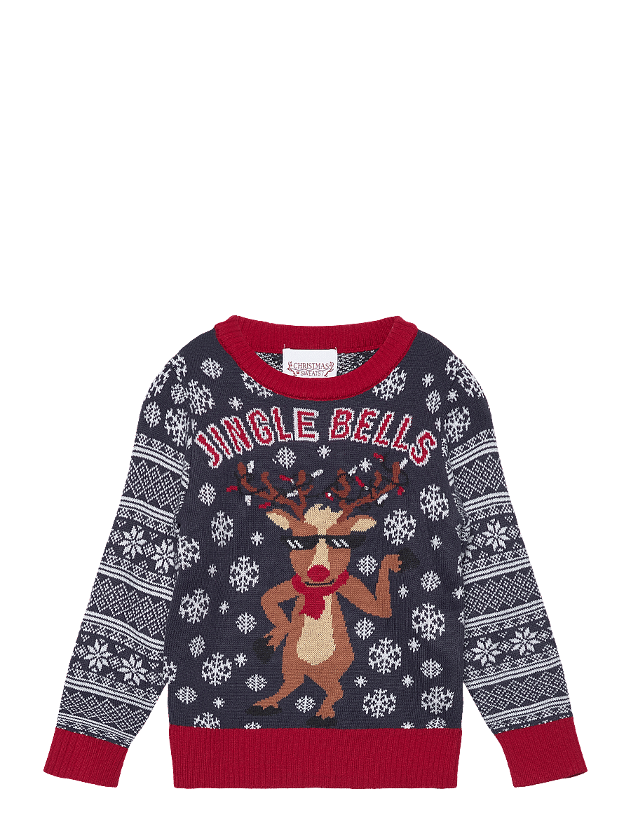 Happy Seasons - Jingle bells Christmas sweater kids - pullover - navy - 0