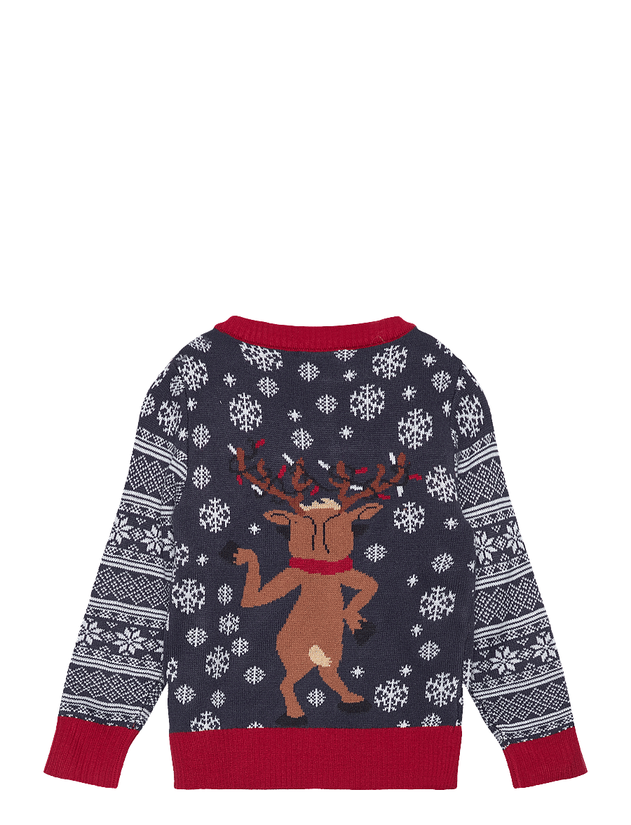 Happy Seasons - Jingle bells Christmas sweater kids - pullover - navy - 1