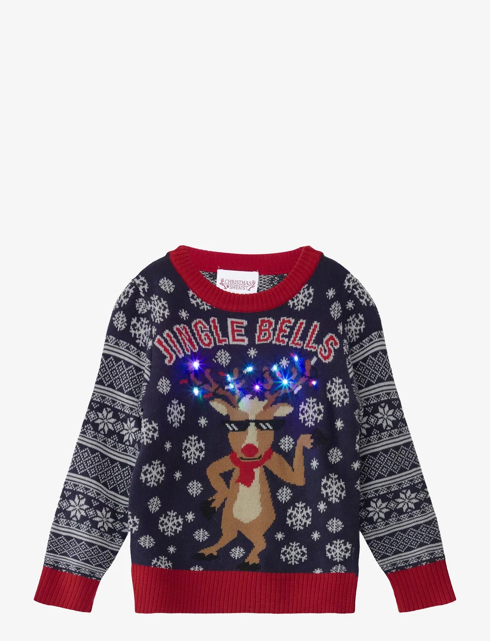 Happy Seasons - Jingle bells Christmas sweater kids - pullover - navy - 2