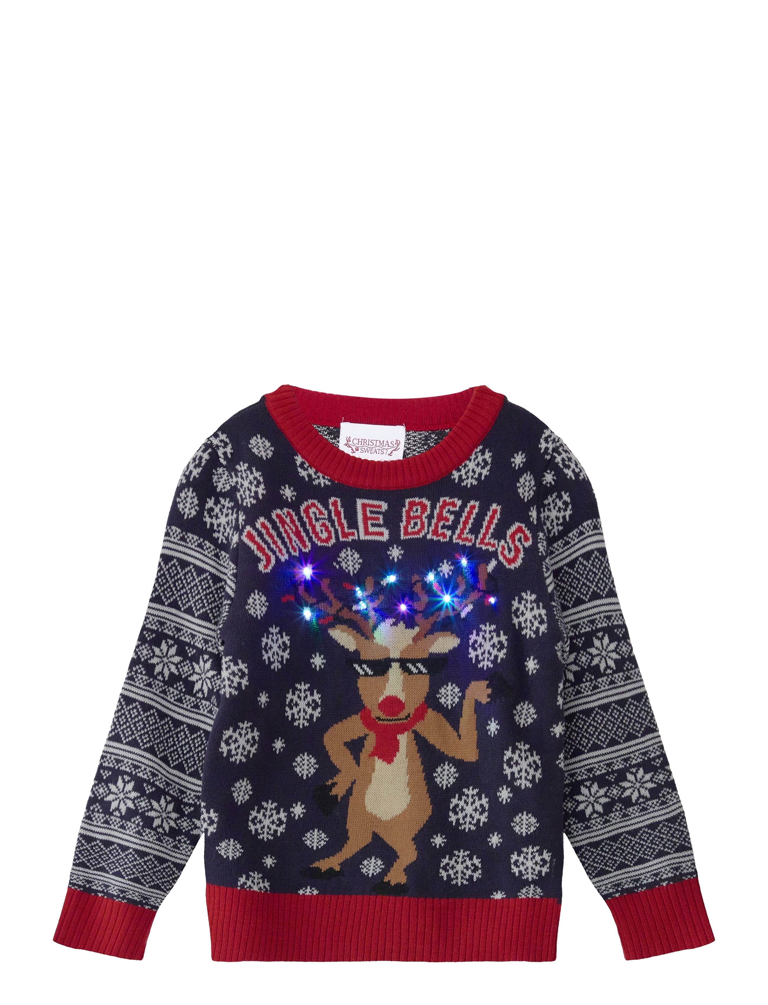 Happy Seasons - Jingle bells Christmas sweater kids - navy - 2