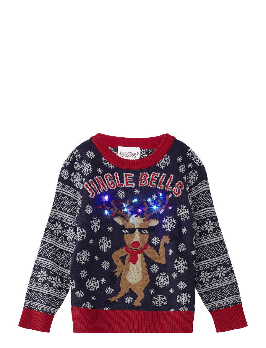 Happy Seasons - Jingle bells Christmas sweater kids - pullover - navy - 2
