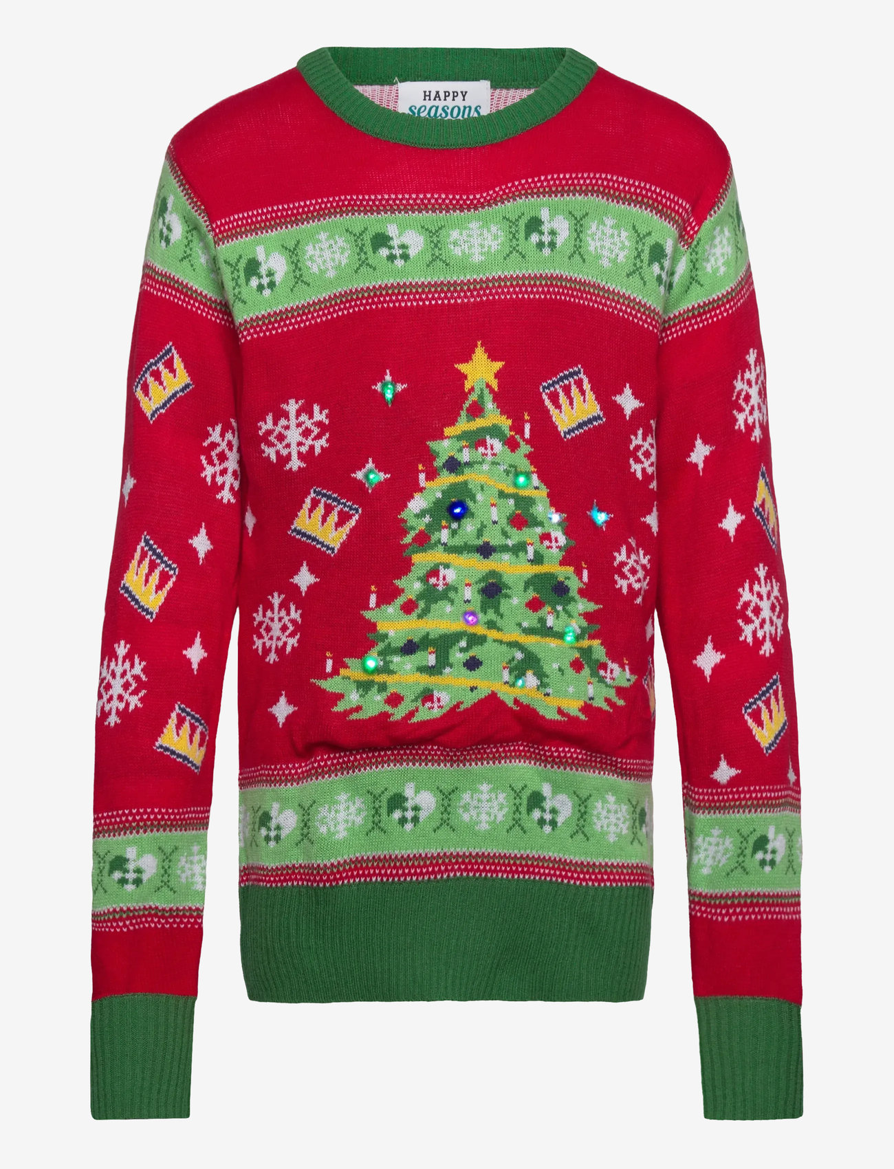 Happy Seasons - Christmas tree christmas sweater red - džemprid - red - 0