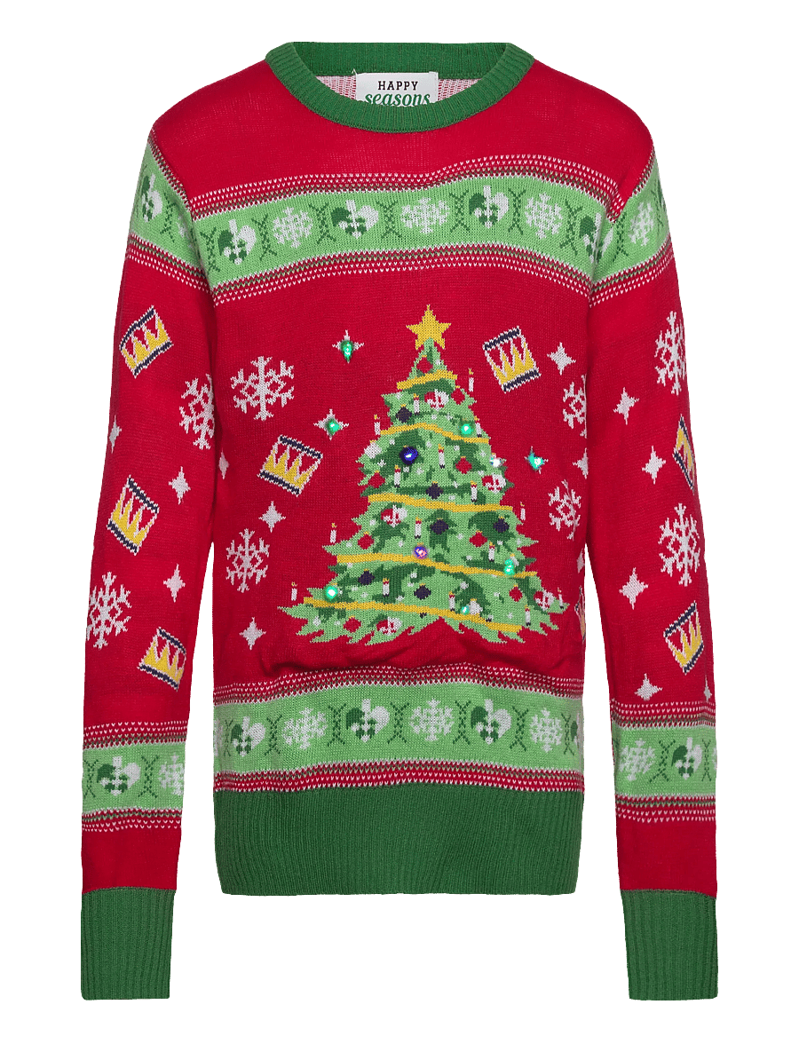 Happy Seasons - Christmas tree christmas sweater red - pullover - red - 0