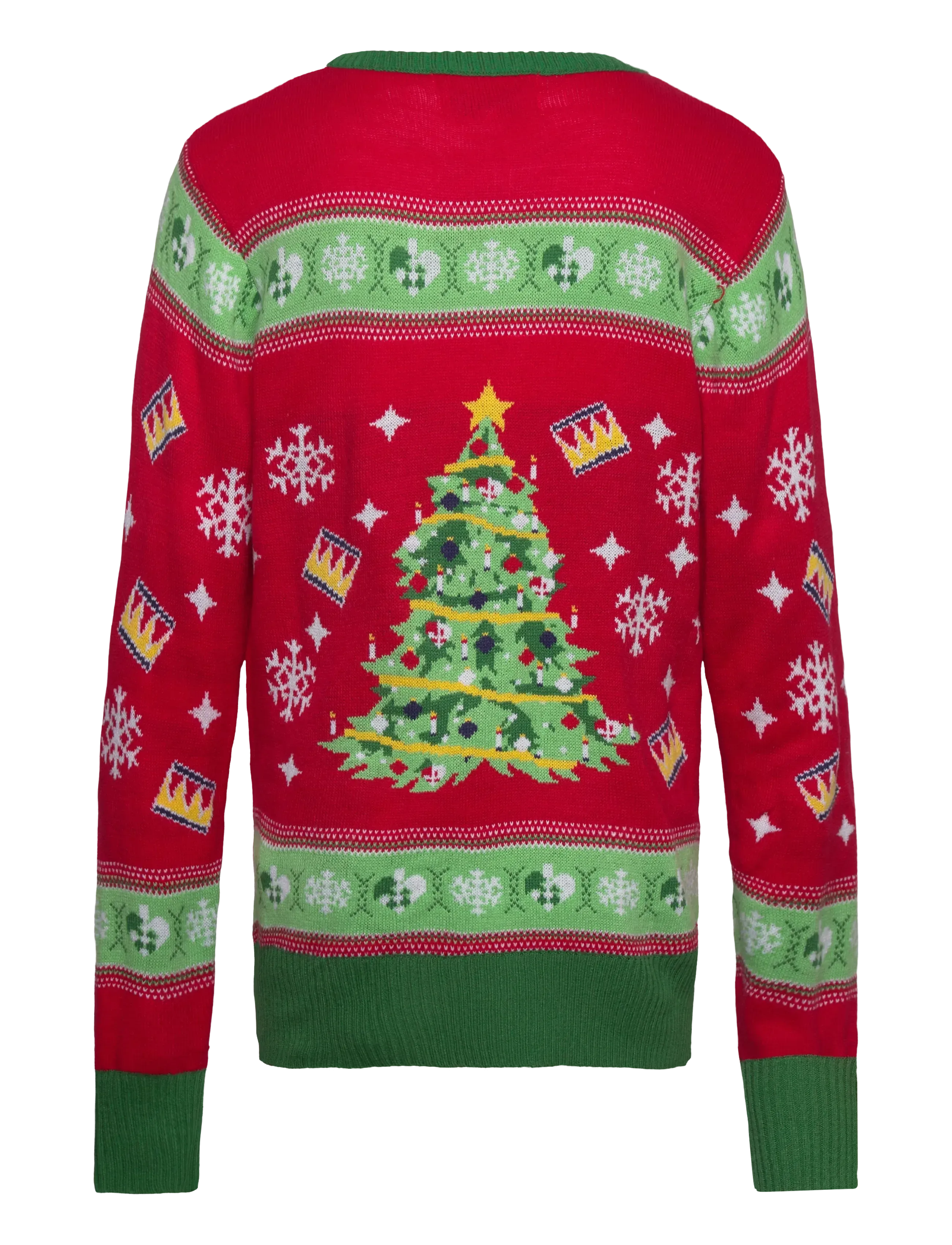 Happy Seasons - Christmas tree christmas sweater red - trøjer - red - 1