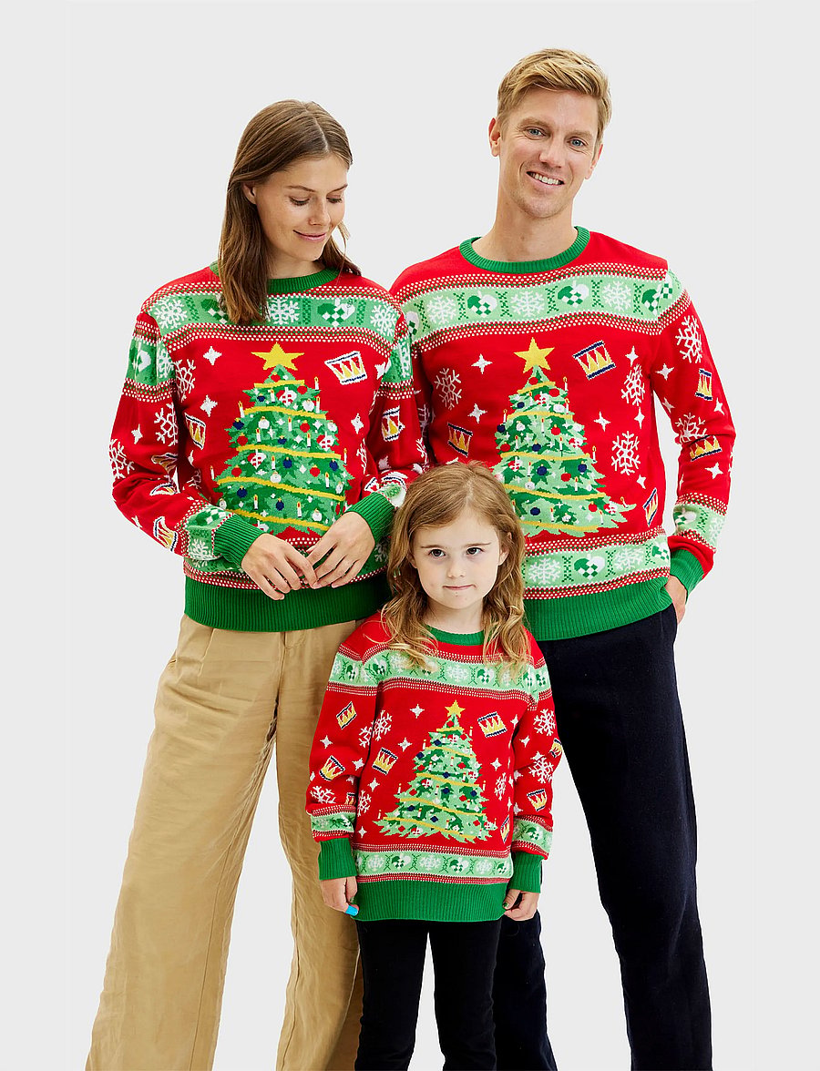 Happy Seasons - Christmas tree christmas sweater red - strickmode - red - 0