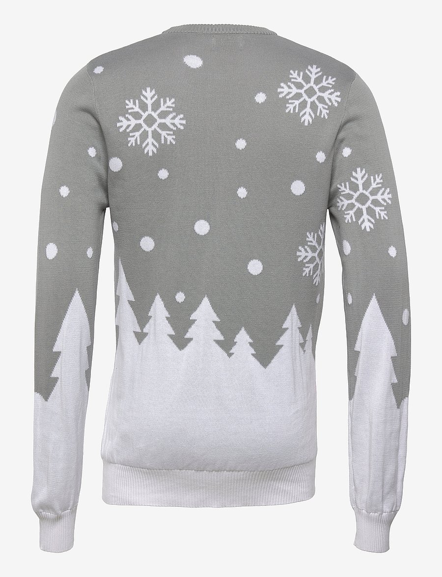 Happy Seasons - The cute Christmas sweater - Ümara kaelusega - grey - 2