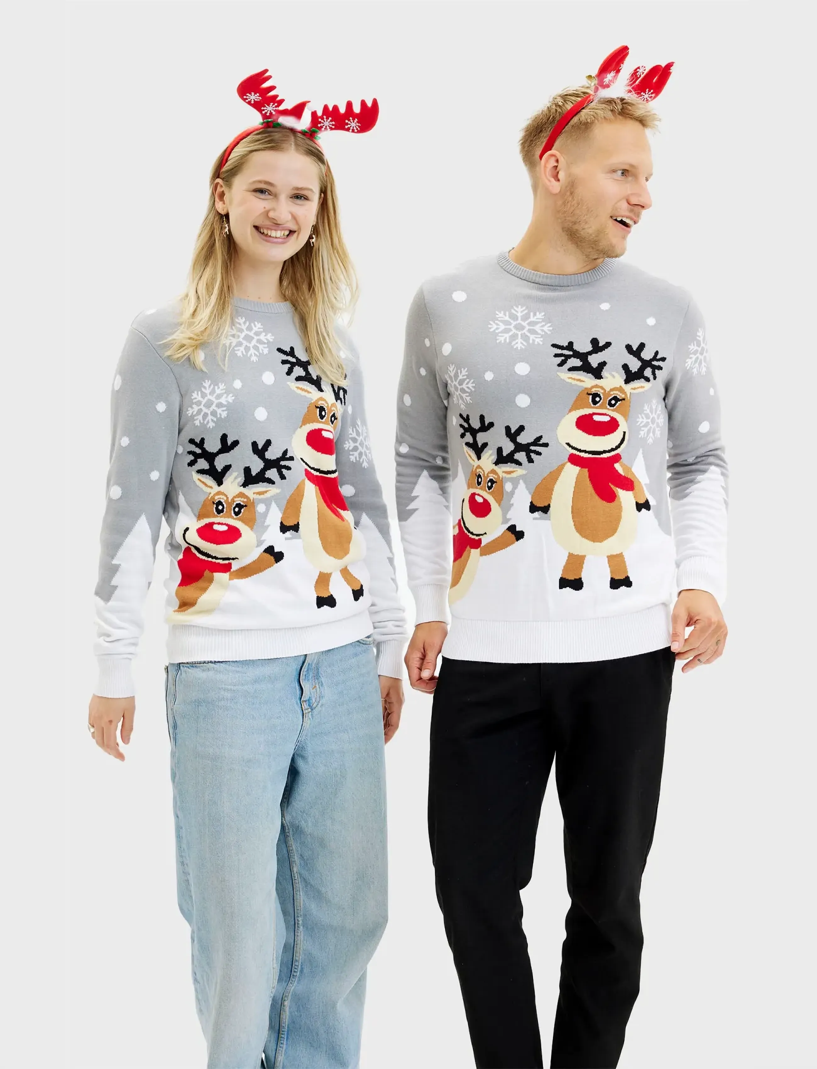 Happy Seasons - The cute Christmas sweater - weihnachtspullover - grey - 3