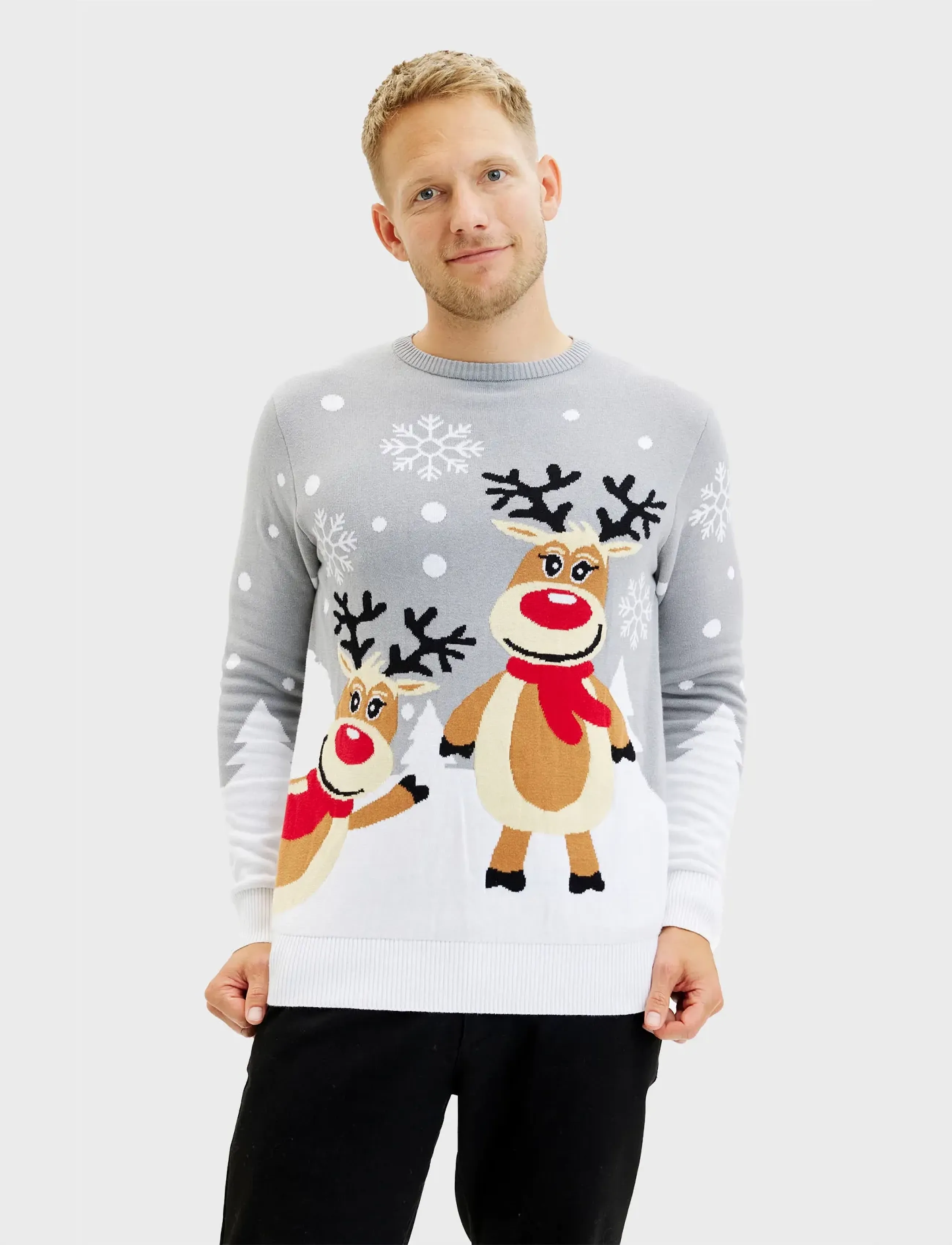 Happy Seasons The cute Christmas sweater - Kleidung - GREY / multi