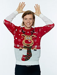 Christmas Sweats - Rudolphs christmas jumper - megztiniai su apvalios formos apykakle - red - 2