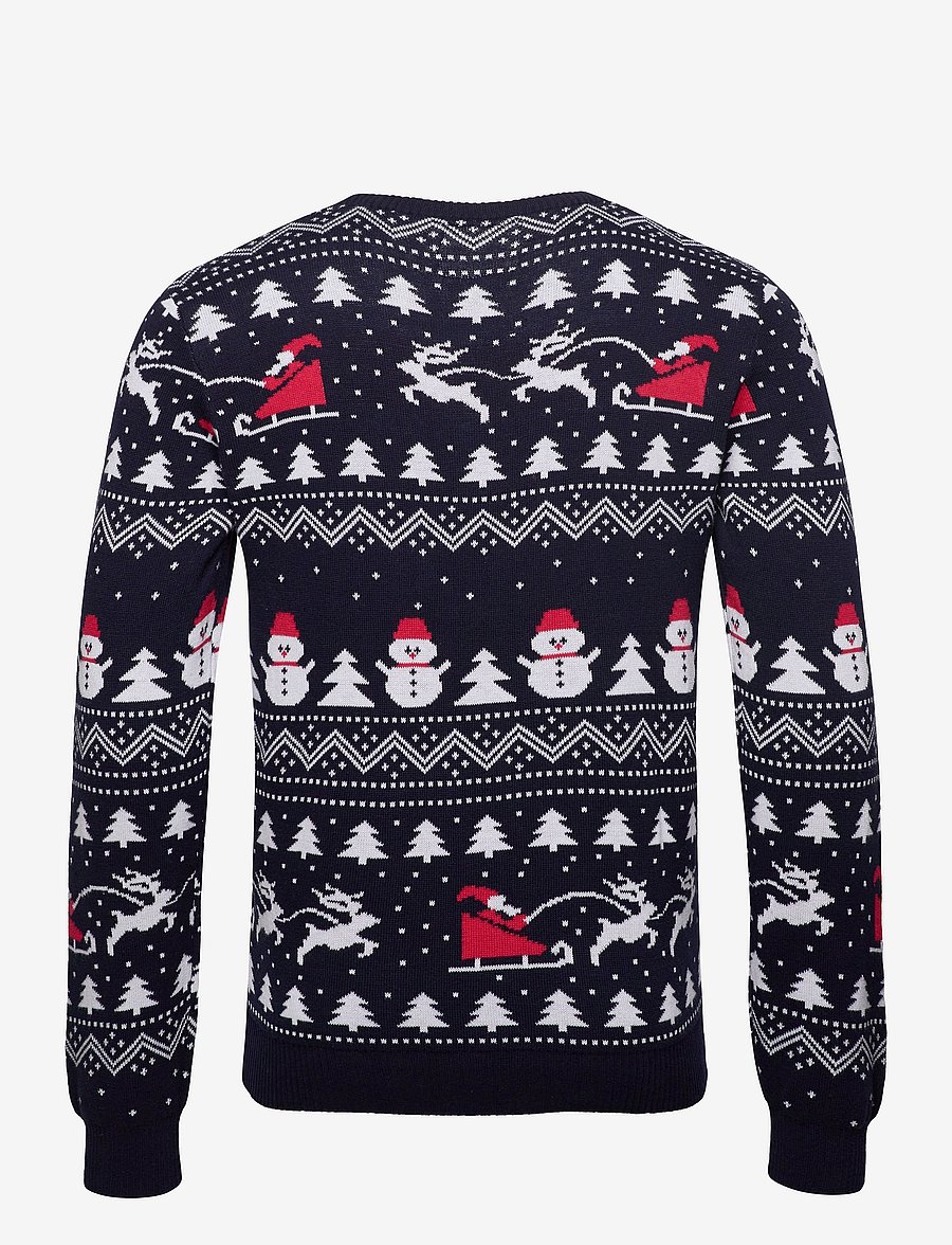 Happy Seasons - The stylish Christmas sweater - Ümara kaelusega - navy - 2