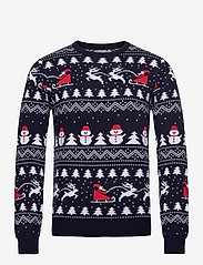Christmas Sweats - The stylish Christmas Jumper - megztiniai su apvalios formos apykakle - navy/blue - 0
