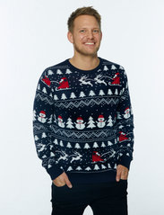 Christmas Sweats - The stylish Christmas Jumper - megztiniai su apvalios formos apykakle - navy/blue - 3
