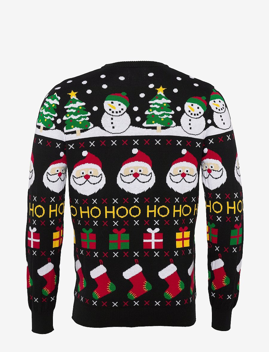 Happy Seasons - The Happy Christmas Sweater - Ümara kaelusega - black - 2