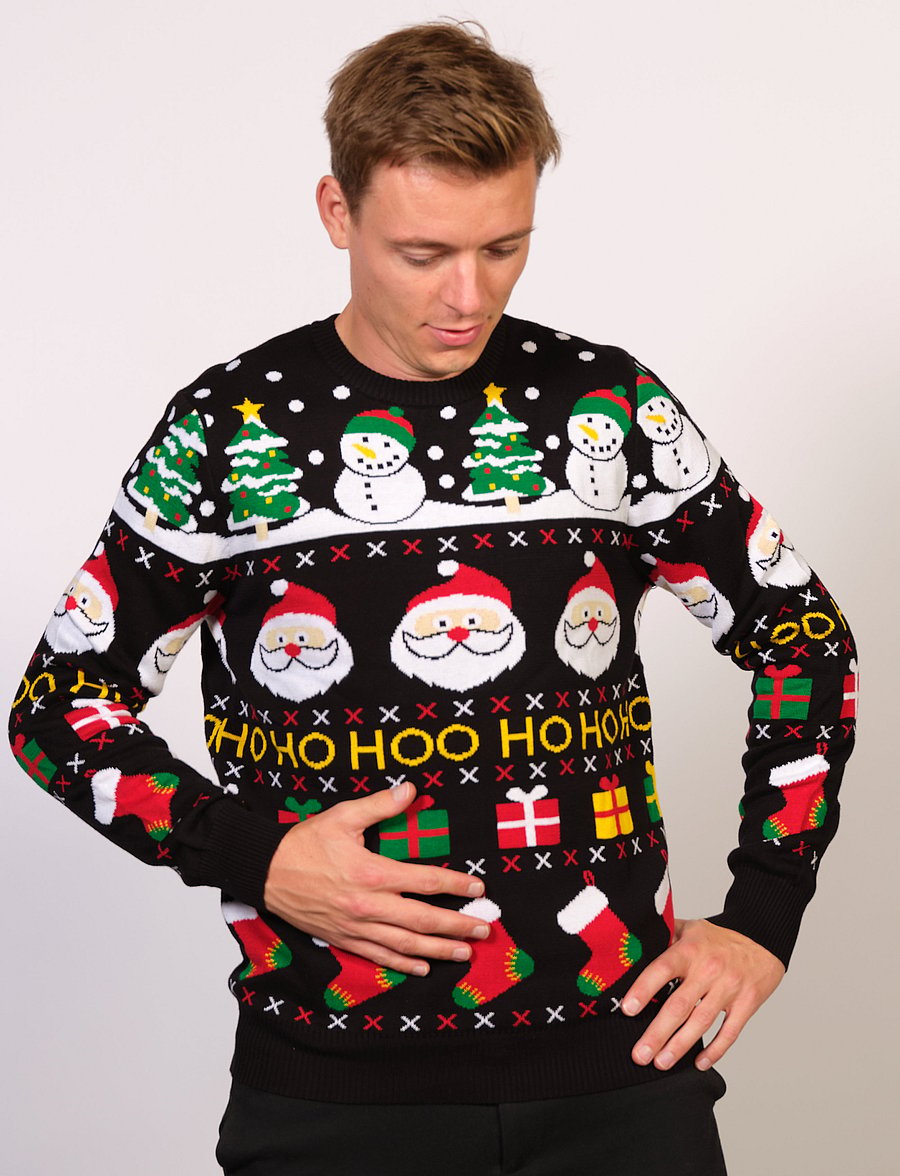 Happy Seasons - The Happy Christmas Sweater - Ümara kaelusega - black - 3