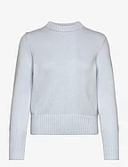 Short Roundneck Sweater - LIGHT BLUE