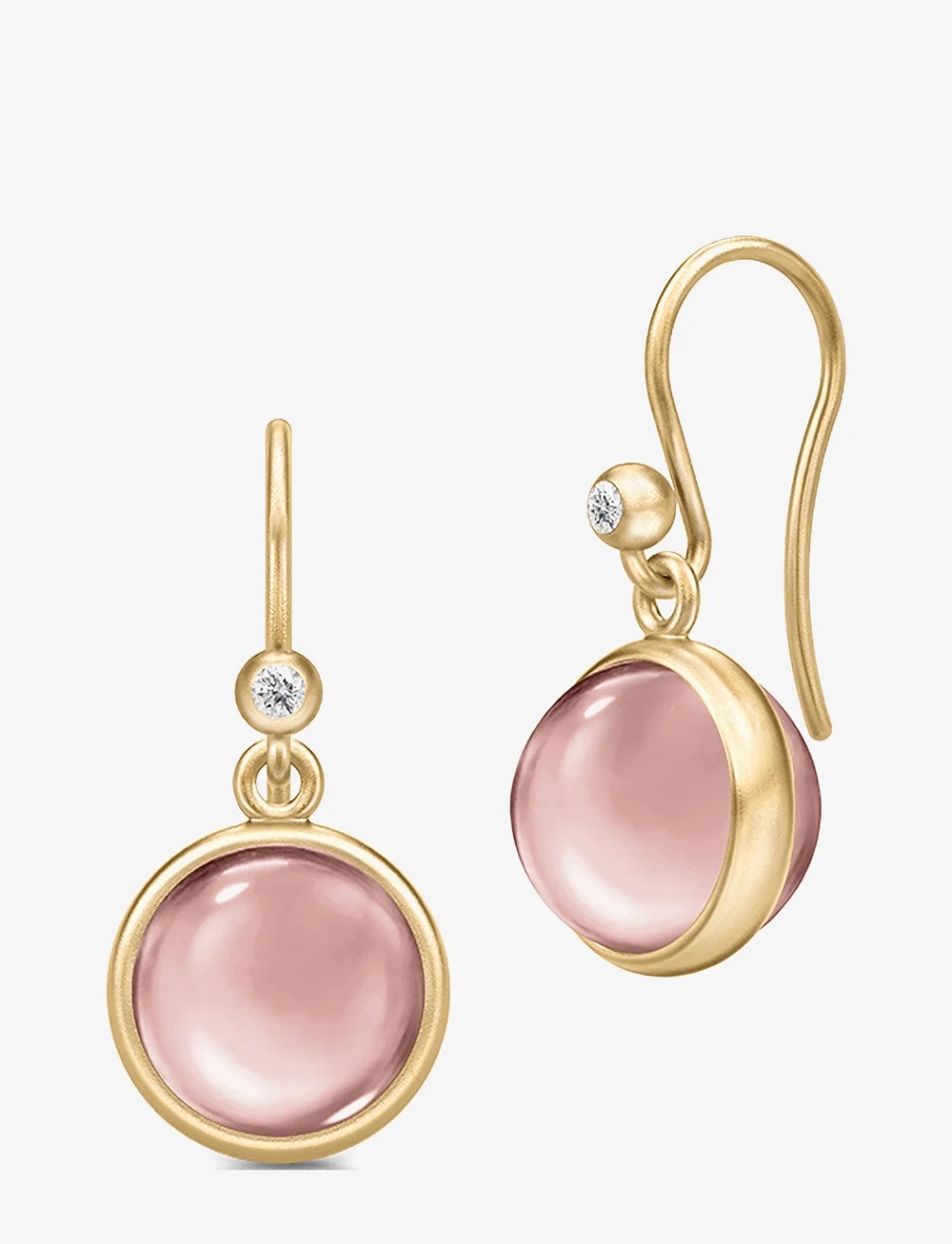 Julie Sandlau - Prime Earrings - Øreringe med vedhæng - gold / dusty rose - 1