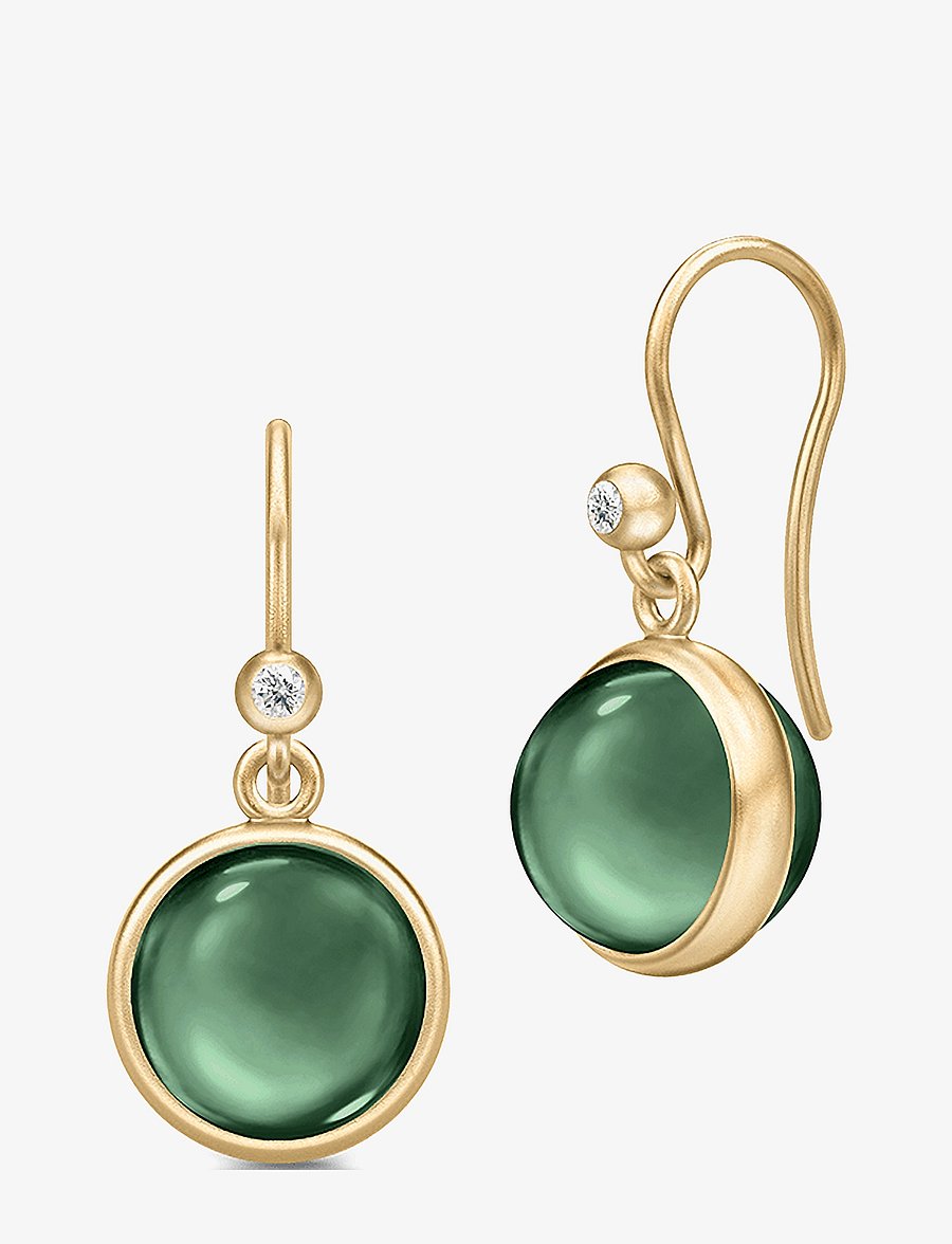 Julie Sandlau - Prime Earrings - ohrhänger - gold / turmalin - 1