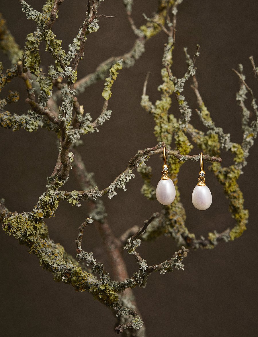 Julie Sandlau - Afrodite earring - Gold - perlenohrringe - pearl white - 2