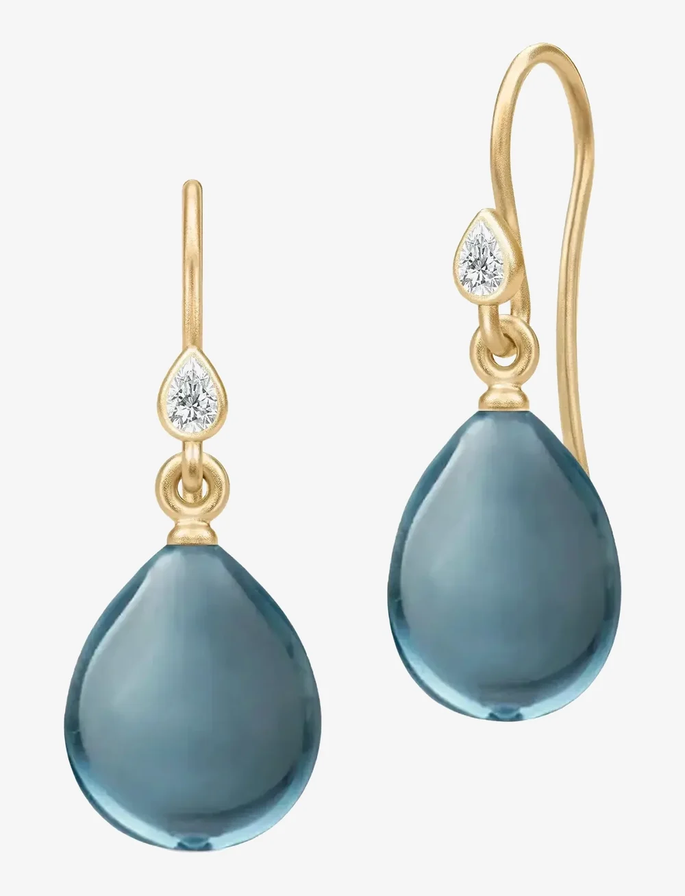Julie Sandlau - Prima Ballerina Earrings - hängande örhängen - london blue - 1