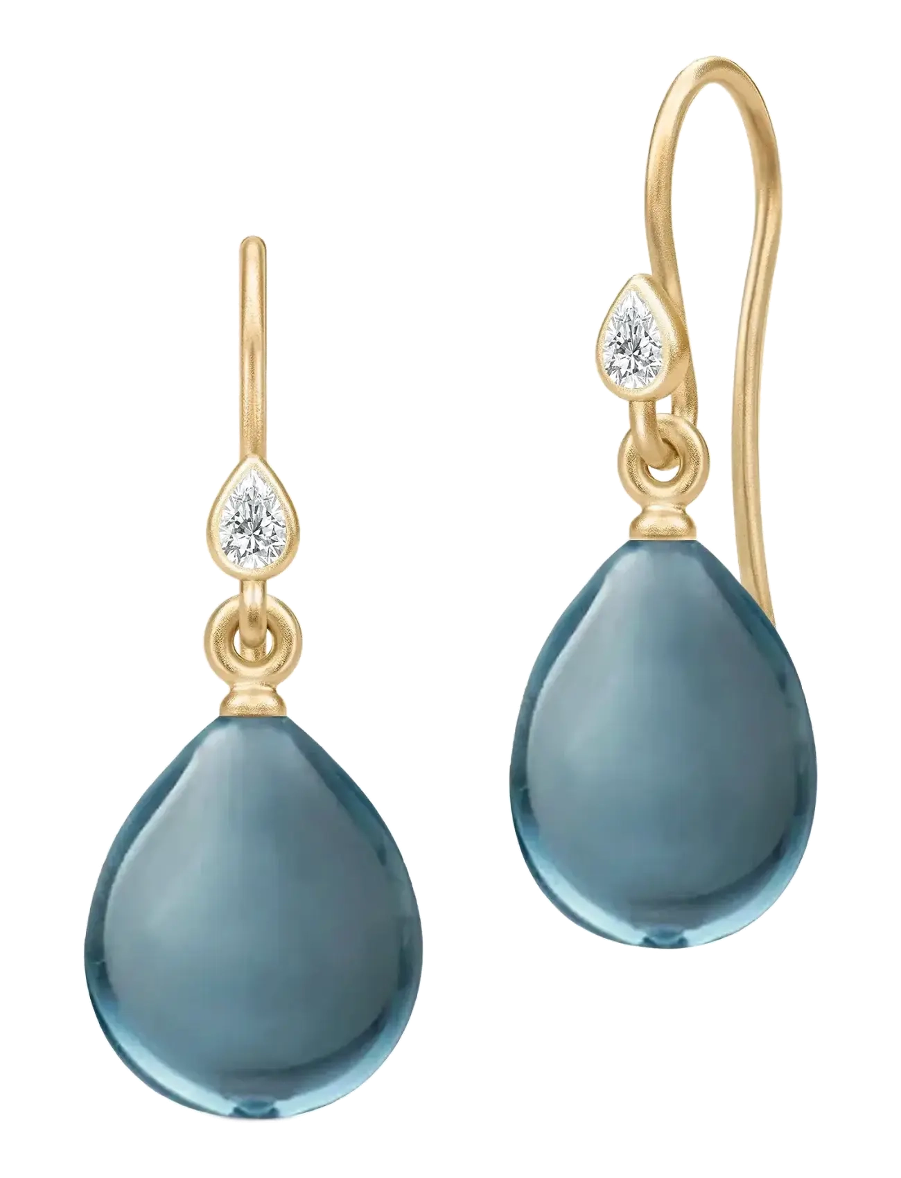 Julie Sandlau Prima Ballerina Earrings - Accessoarer - LONDON BLUE / gold