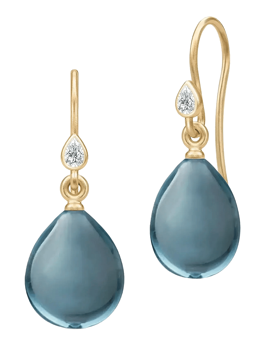 Julie Sandlau - Prima Ballerina Earrings - boucles d'oreilles pendantes - london blue - 1