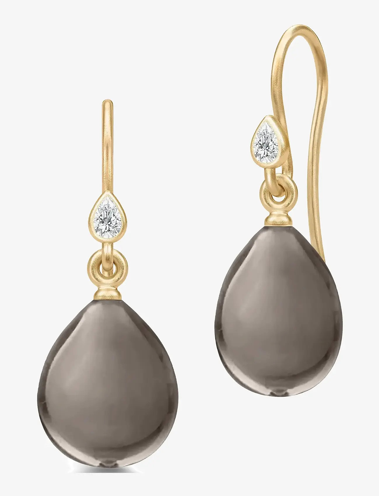 Julie Sandlau - Prima Ballerina Earrings - hängande örhängen - smokey - 1